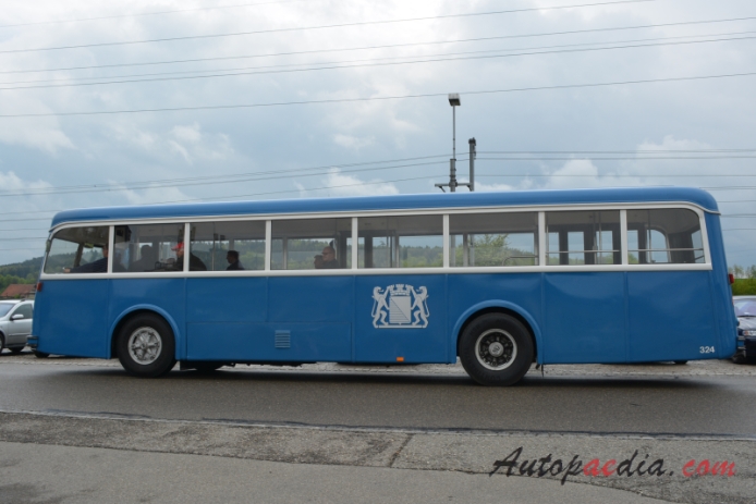 FBW 51 UV (C50-U/BU4) 1953-1954 (1954 VBZ 324 city bus), left side view