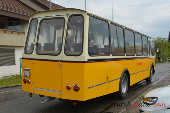 FBW B50-U (C50-U/BU4) 1952-1983 (1968 50U 54R VST Postauto Alpenwagen IV-U), right rear view