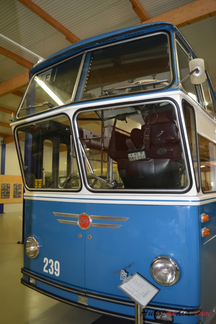 FBW B 71 UH 1959-1962 (1959 Tüscher Hochlenker VBZ 239 city bus), front view