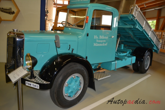 FBW Hauber (kabina za silnikiem) 1919-1985 (1943 FBW AM40-3 SK Billeter Transporte. wywrotka), lewy bok