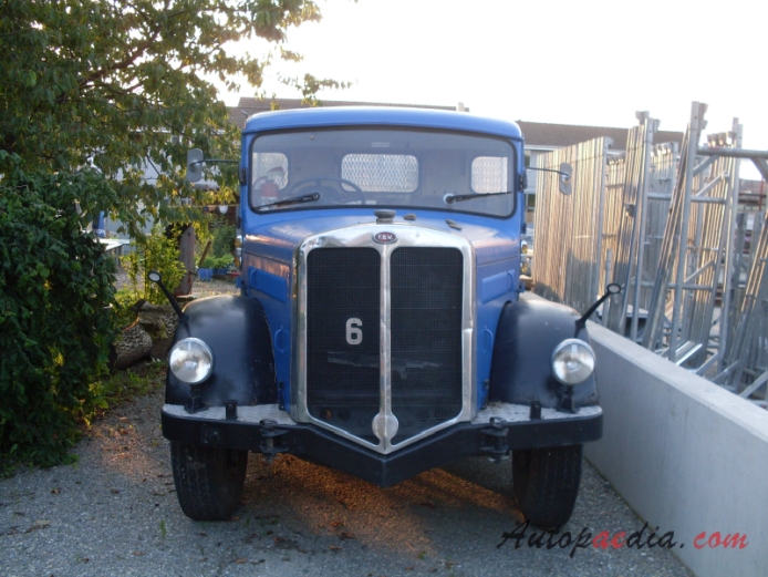 FBW Hauber (conventional truck) 1919-1985 (1956-1967 L35 Tüscher dump truck), front view