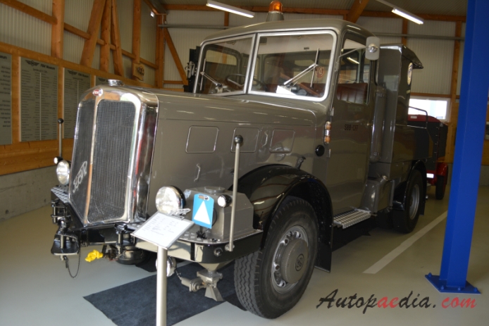 FBW Hauber (kabina za silnikiem) 1919-1985 (1960 FBW X50/X70 SBB pojazd szynowo-drogowy), lewy przód
