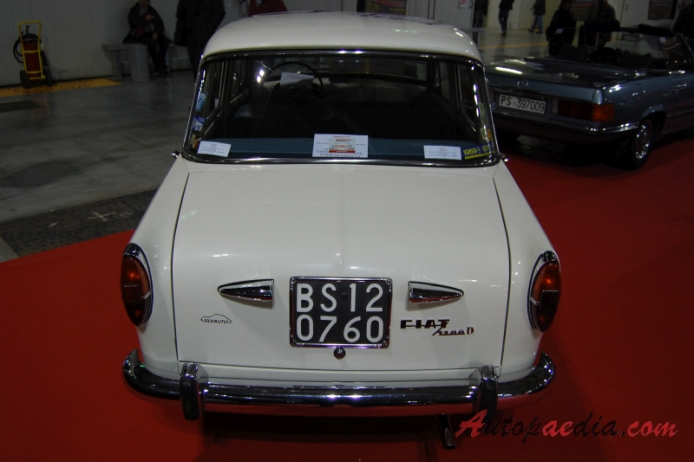 Fiat 1100 D 1962-1966 (1963 sedan 4d), rear view