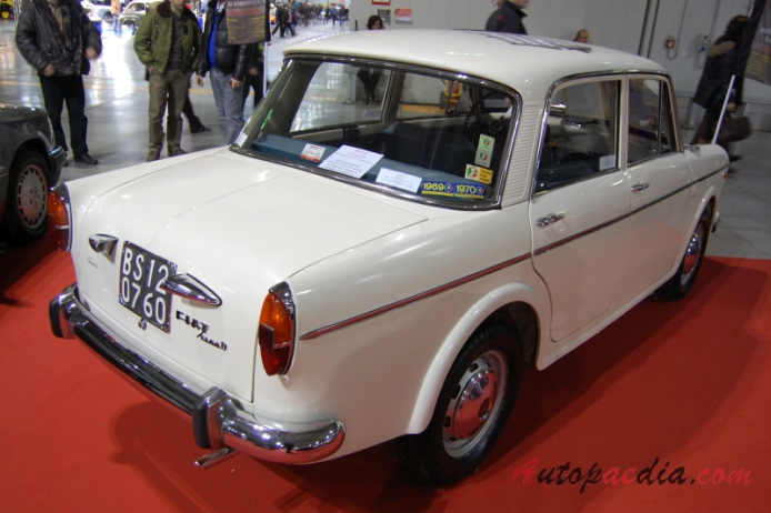 Fiat 1100 D 1962-1966 (1963 sedan 4d), prawy tył
