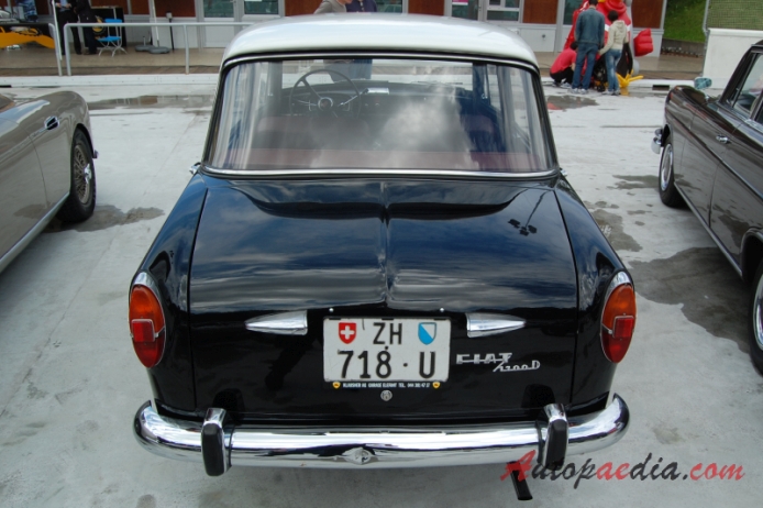 Fiat 1100 D 1962-1966 (1964 sedan 4d), rear view