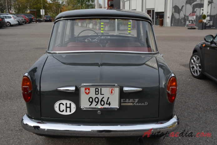 Fiat 1100 D 1962-1966 (sedan 4d), tył