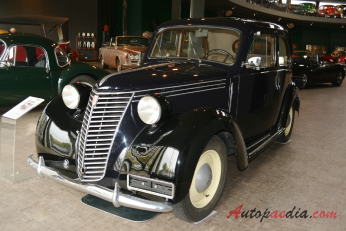 Fiat 1100 B 1937-1948 (1948 saloon 4d), left front view