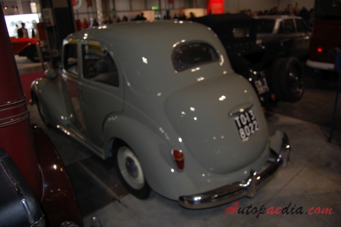 Fiat 1100 E 1949-1953 (1951 saloon 4d), lewy tył