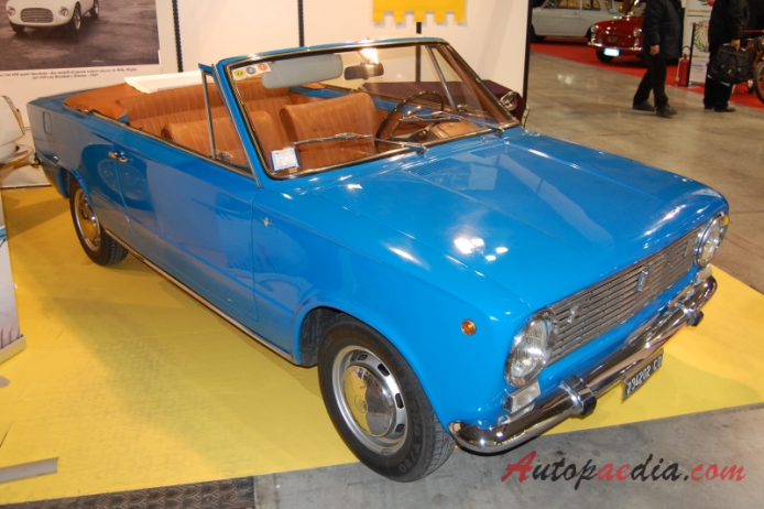 Fiat 124 1966-1974 (1966 cabriolet 2d), right front view