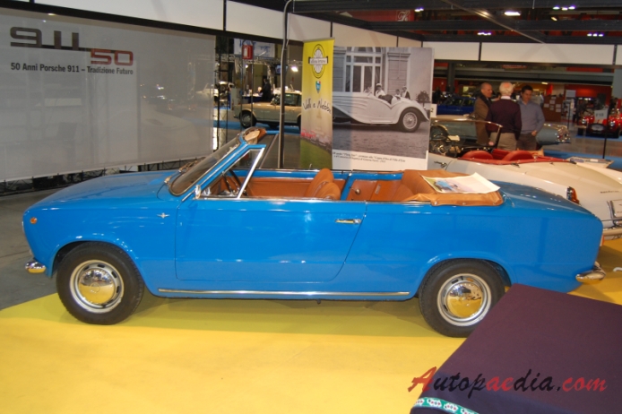 Fiat 124 1966-1974 (1966 cabriolet 2d), left side view