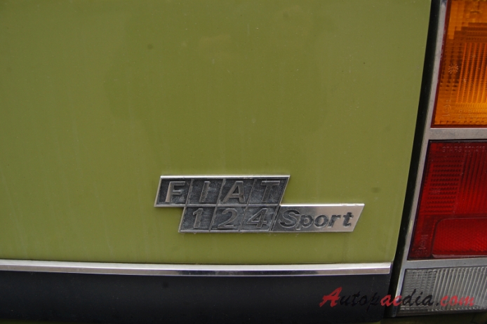 Fiat 124 Coupé CC 1973-1975 (Fiat 124 1800 Coupé 2d), emblemat tył 