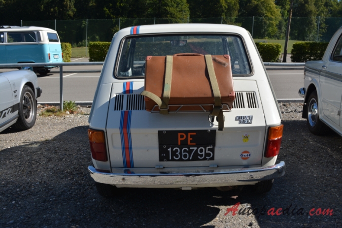 Fiat 126 1972-2000 (1972-1976 fastback 2d), tył