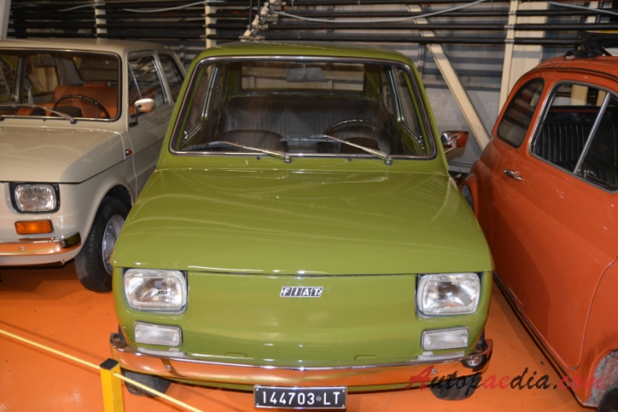 Fiat 126 1972-2000 (1972-1976 fastback 2d), front view