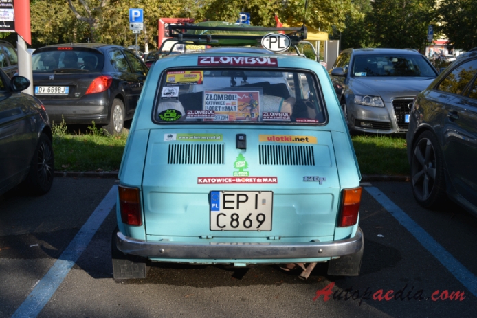 Fiat 126 1972-2000 (1976 Polski Fiat 126p 600 fastback 2d), tył