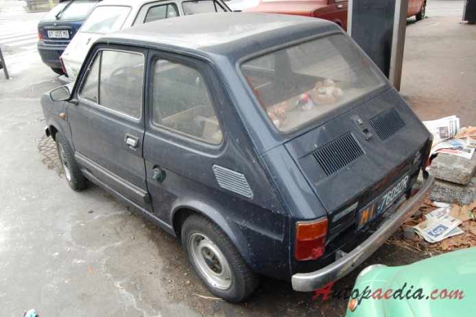 Fiat 126 1972-2000 (1977-1984 650 fastback 2d), lewy tył