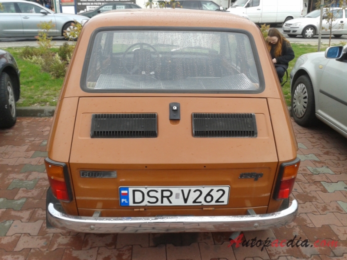 Fiat 126 1972-2000 (1977-1984 Polski Fiat 126p 600 fastback 2d), tył
