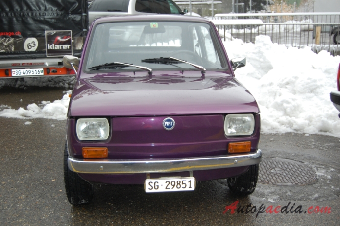Fiat 126 1972-2000 (1977-1984 fastback 2d), front view