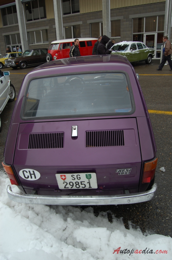 Fiat 126 1972-2000 (1977-1984 fastback 2d), tył