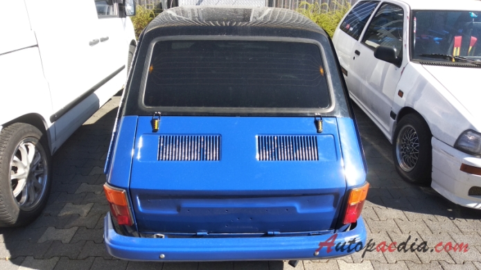 Fiat 126 1972-2000 (1977-1984 fastback 2d), rear view