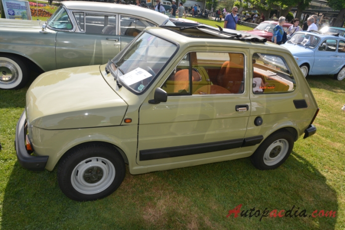 Fiat 126 1972-2000 (1980 Fiat 126 Personal 4 fastback 2d), left side view
