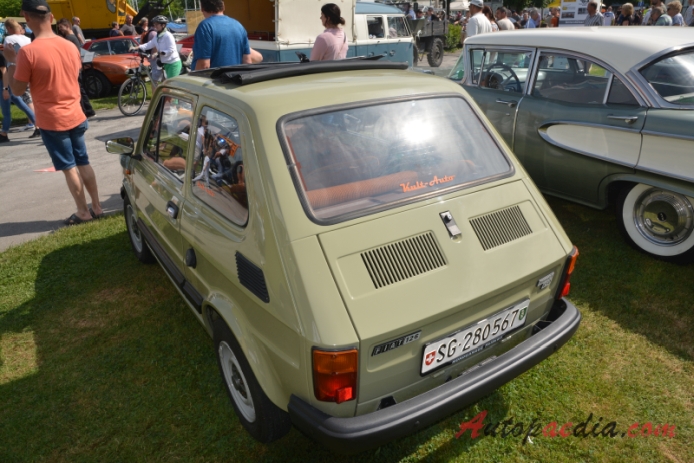 Fiat 126 1972-2000 (1980 Fiat 126 Personal 4 fastback 2d),  left rear view
