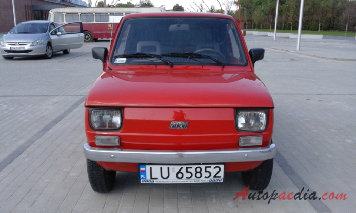 Fiat 126 1972-2000 (1982-1983 Polski Fiat 126p 650E fastback 2d), front view