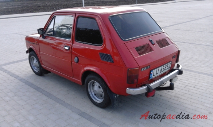 Fiat 126 1972-2000 (1982-1983 Polski Fiat 126p 650E fastback 2d), lewy tył