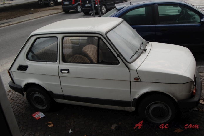 Fiat 126 1972-2000 (1984-1988 Fiat 126 made by FSM fastback 2d), right side view