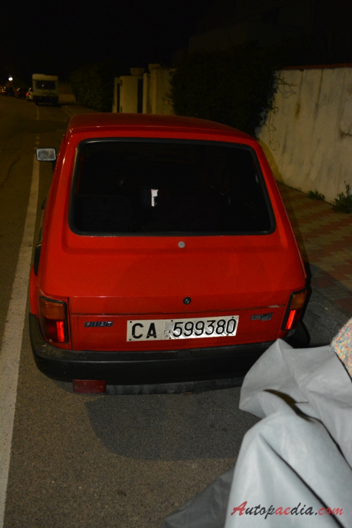 Fiat 126 1972-2000 (1987-1991 Fiat 126 BIS made by FSM hatchback 3d), tył