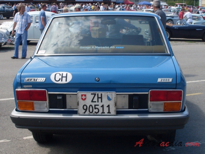 Fiat 132 3. seria 1977-1981 (Fiat 132 2000ccm sedan 4d), tył