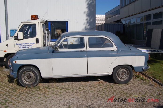 Fiat 1400 1950-1958 (1954-1956 Fiat 1400A sedan 4d), lewy bok