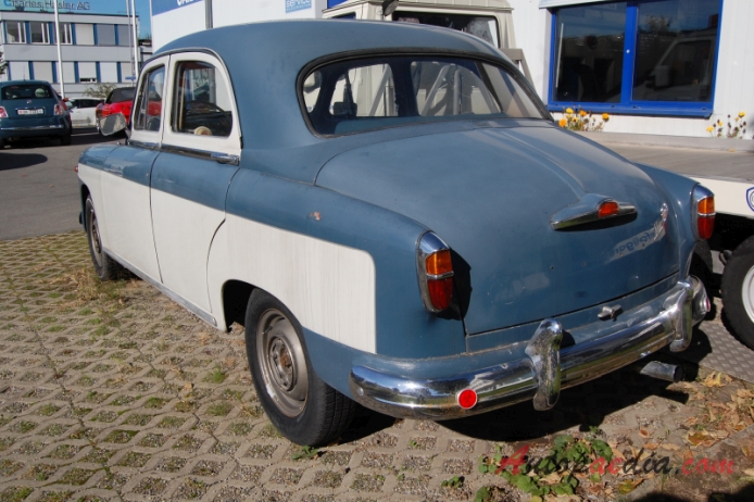 Fiat 1400 1950-1958 (1954-1956 Fiat 1400A sedan 4d), lewy tył