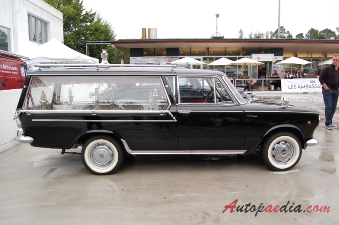 Fiat 1500 1961-1967 (1964-1967 Fiat 1500 C hearse 3d), right side view