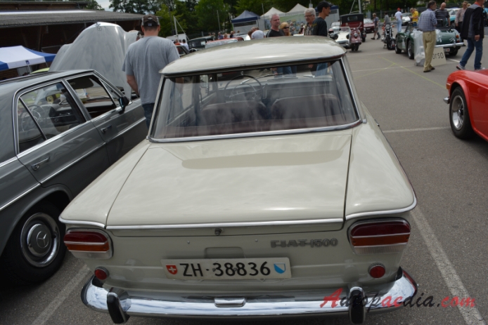 Fiat 1500 1961-1967 (1964-1967 Fiat 1500 C sedan 4d), rear view