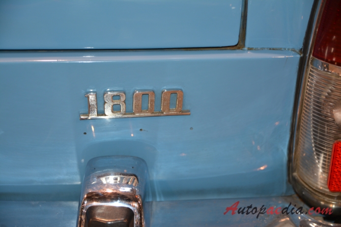 Fiat 1800 1959-1968 (1962 Fiat 1800 B sedan 4d), emblemat tył 