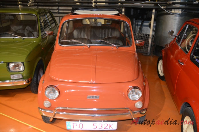 Fiat 500 1957-1975 (1968-1972 Fiat 500 L Lusso), front view