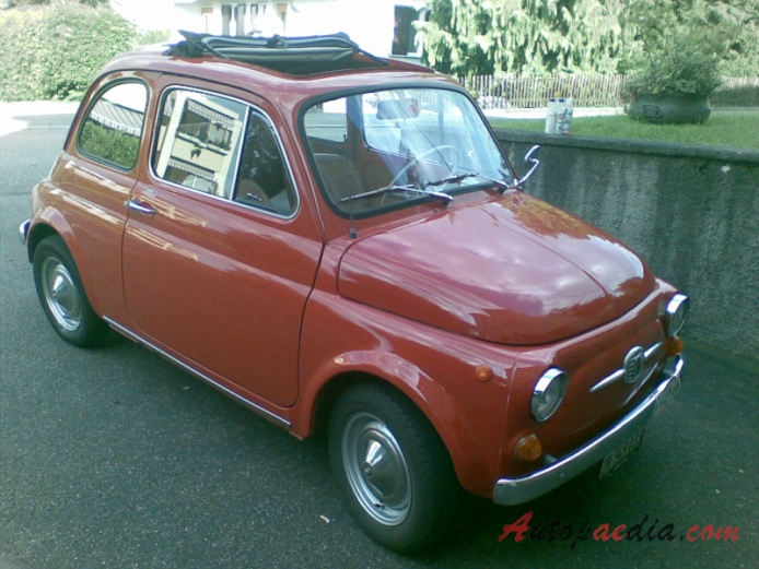 Fiat 500 1957-1975 (1970-1972 Fiat 500 F), right front view