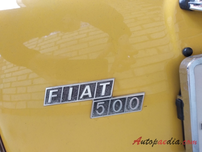 Fiat 500 1957-1975 (1970-1972 Fiat 500 F), emblemat tył 