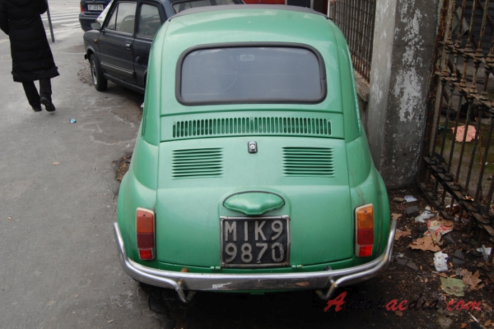 Fiat 500 1957-1975 (1970-1972 Fiat 500 L Lusso), tył