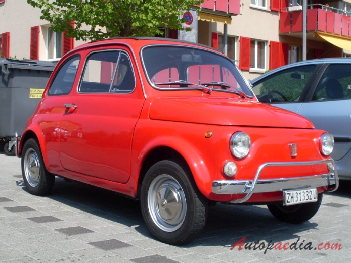 Fiat 500 1957-1975 (1970-1972 Fiat 500 L Lusso), prawy przód