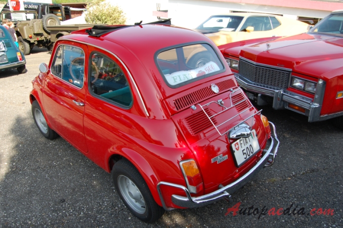 Fiat 500 1957-1975 (1970-1972 Fiat 500 L Lusso), lewy tył