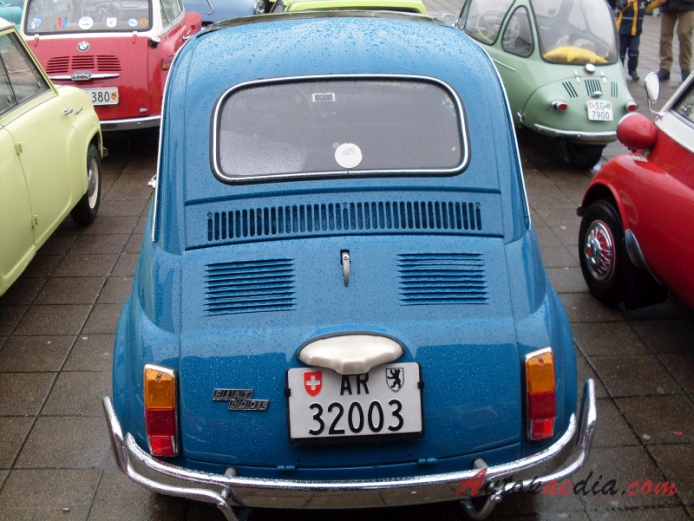 Fiat 500 1957-1975 (1971 500 L Lusso), rear view