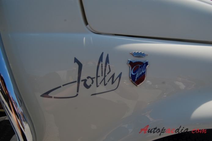 Fiat 500 Ghia Jolly 1957-1966 (1959-1965 beach buggy), side emblem 