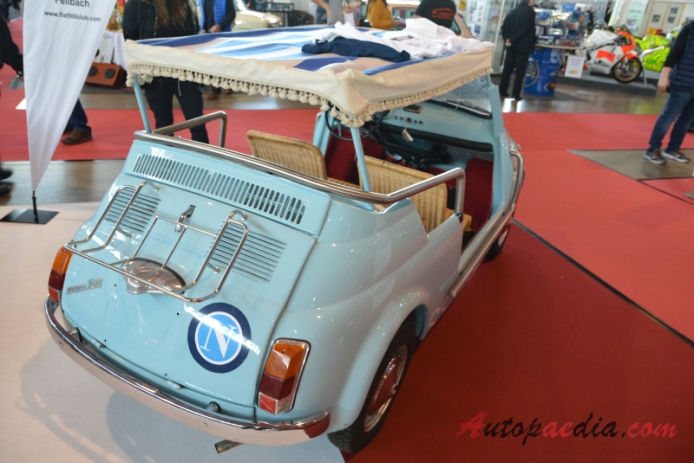 Fiat 500 Ghia Jolly 1957-1966 (beach buggy), prawy tył