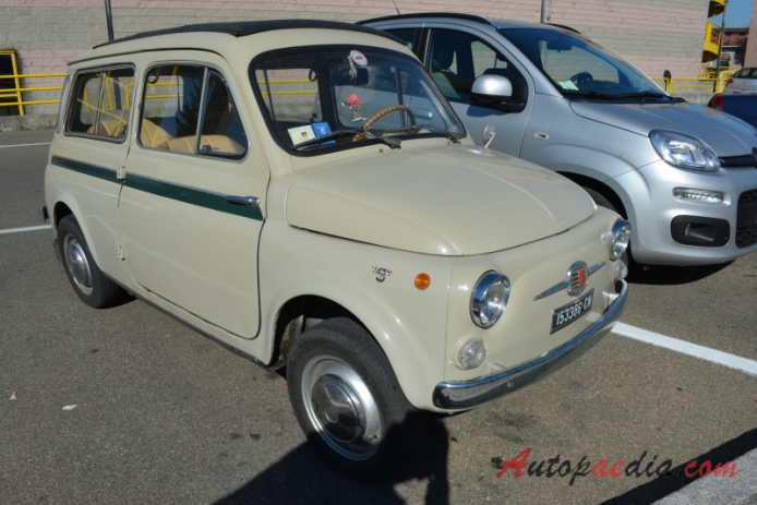 Fiat 500 Giardiniera 1960-1977 (1965-1967 Fiat 500 K kombi 3d), prawy przód