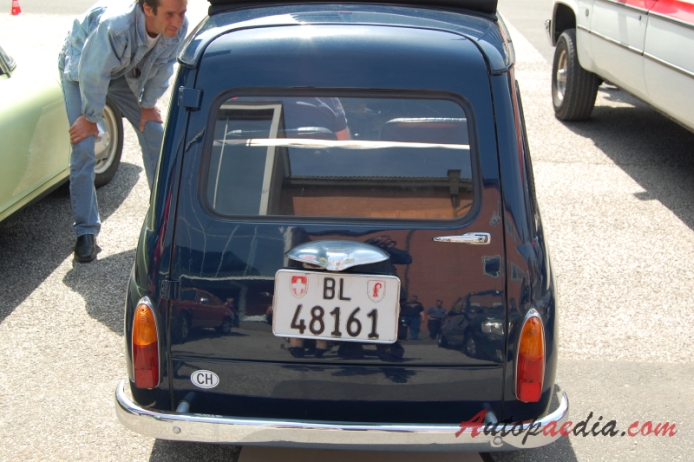 Fiat 500 Giardiniera 1960-1977 (1972-1977 Autobianchi 500 Giardiniera kombi 3d), rear view