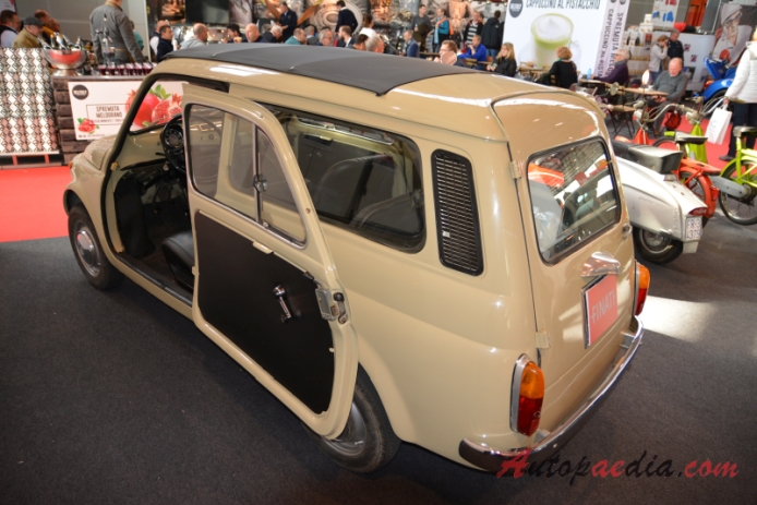 Fiat 500 Giardiniera 1960-1977 (1972-1977 Autobianchi 500 Giardiniera kombi 3d), lewy tył