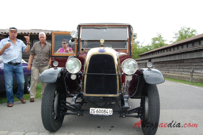 Fiat 501 1919-1926 (1925 1500ccm saloon), front view
