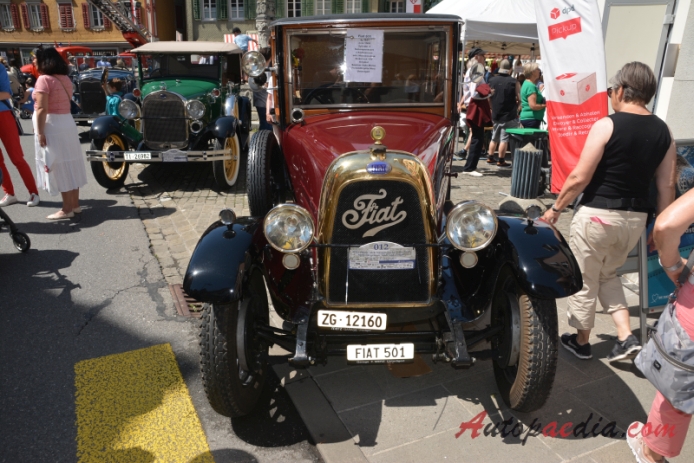 Fiat 501 1919-1926 (1925 1500ccm saloon), przód