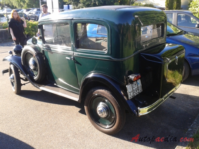 Fiat 508A Balilla 1932-1934 (1932-1934 Fiat 508 Balilla Berlina 2d), lewy tył